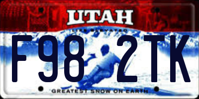 UT license plate F982TK