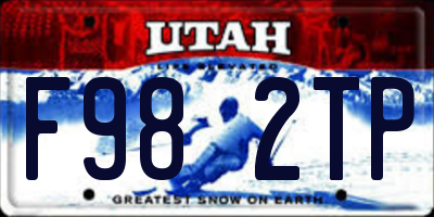 UT license plate F982TP