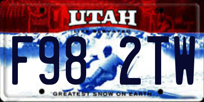 UT license plate F982TW