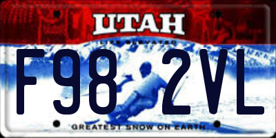 UT license plate F982VL