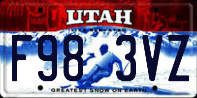 UT license plate F983VZ