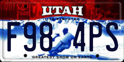 UT license plate F984PS