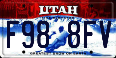UT license plate F988FV