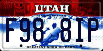 UT license plate F988IP