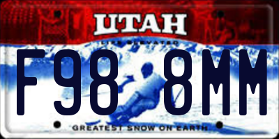UT license plate F988MM