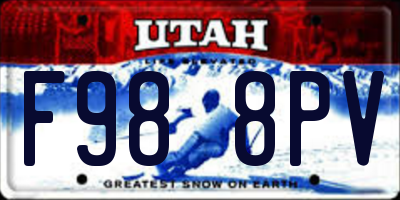 UT license plate F988PV