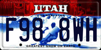 UT license plate F988WH