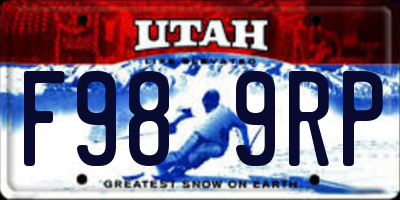 UT license plate F989RP