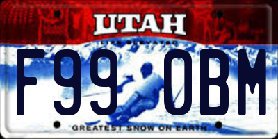 UT license plate F990BM