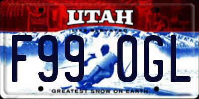 UT license plate F990GL