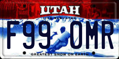 UT license plate F990MR