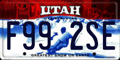 UT license plate F992SE