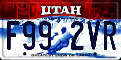 UT license plate F992VR