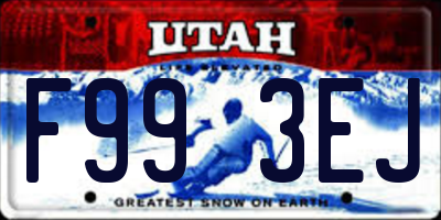 UT license plate F993EJ