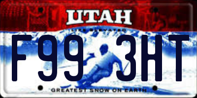 UT license plate F993HT