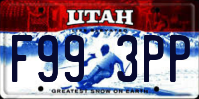 UT license plate F993PP