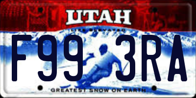 UT license plate F993RA