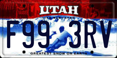 UT license plate F993RV
