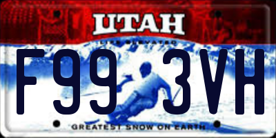 UT license plate F993VH