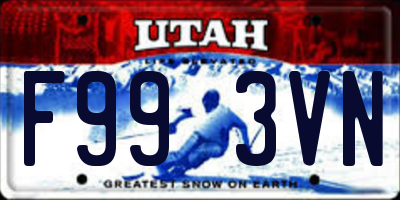 UT license plate F993VN