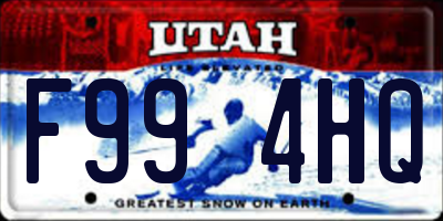 UT license plate F994HQ