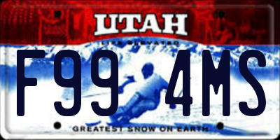 UT license plate F994MS