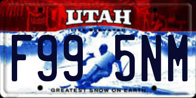 UT license plate F995NM