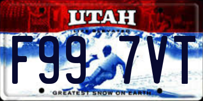 UT license plate F997VT