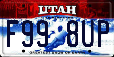 UT license plate F998UP
