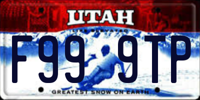 UT license plate F999TP