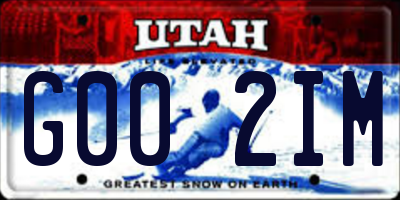UT license plate G002IM