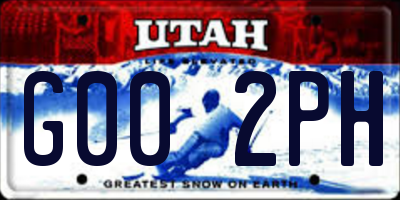 UT license plate G002PH