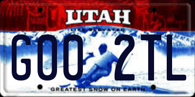 UT license plate G002TL