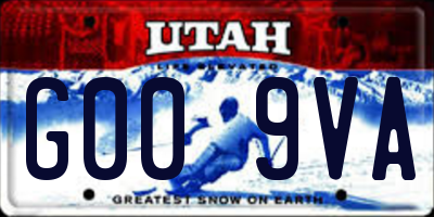 UT license plate G009VA