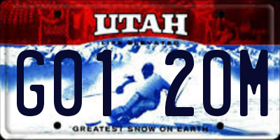 UT license plate G012OM
