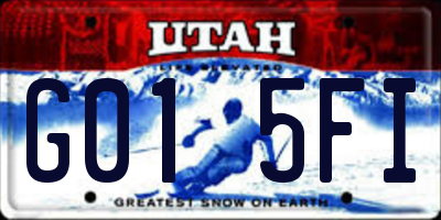 UT license plate G015FI