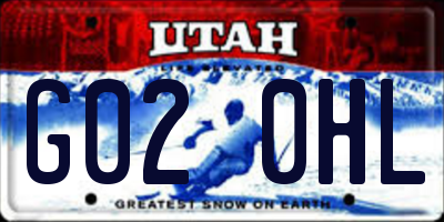 UT license plate G020HL