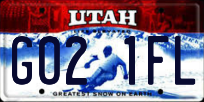 UT license plate G021FL