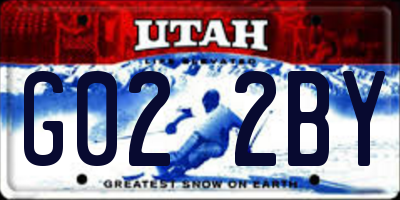 UT license plate G022BY