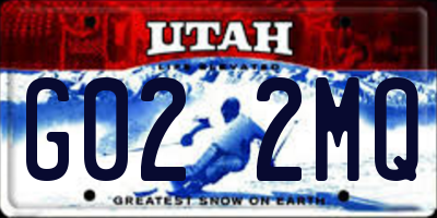 UT license plate G022MQ