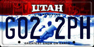 UT license plate G022PH