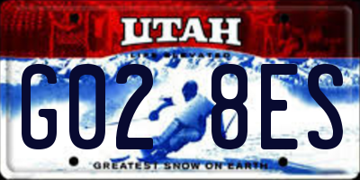UT license plate G028ES
