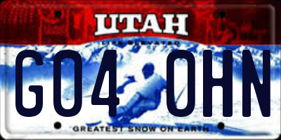 UT license plate G040HN