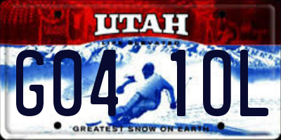UT license plate G041OL