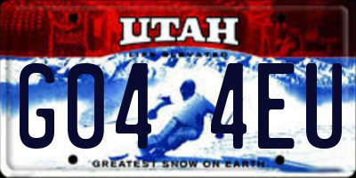 UT license plate G044EU