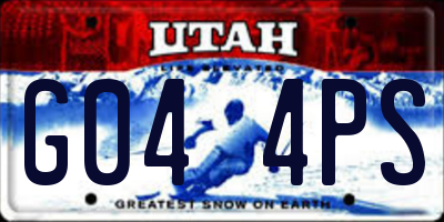 UT license plate G044PS