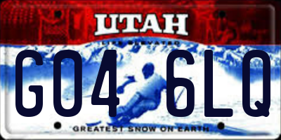 UT license plate G046LQ