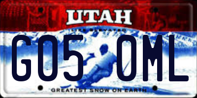 UT license plate G050ML