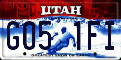 UT license plate G051FI