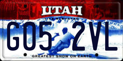 UT license plate G052VL